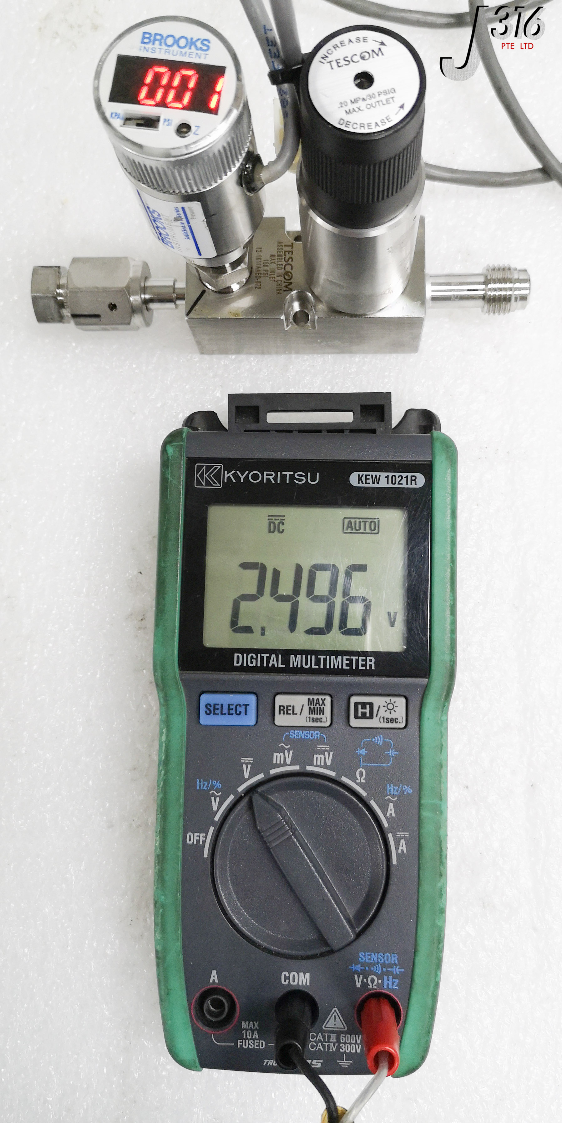 27231 TESCOM HIGH PURITY CTRLS REG 150PSI W/ GIDX2C7RSML 12
